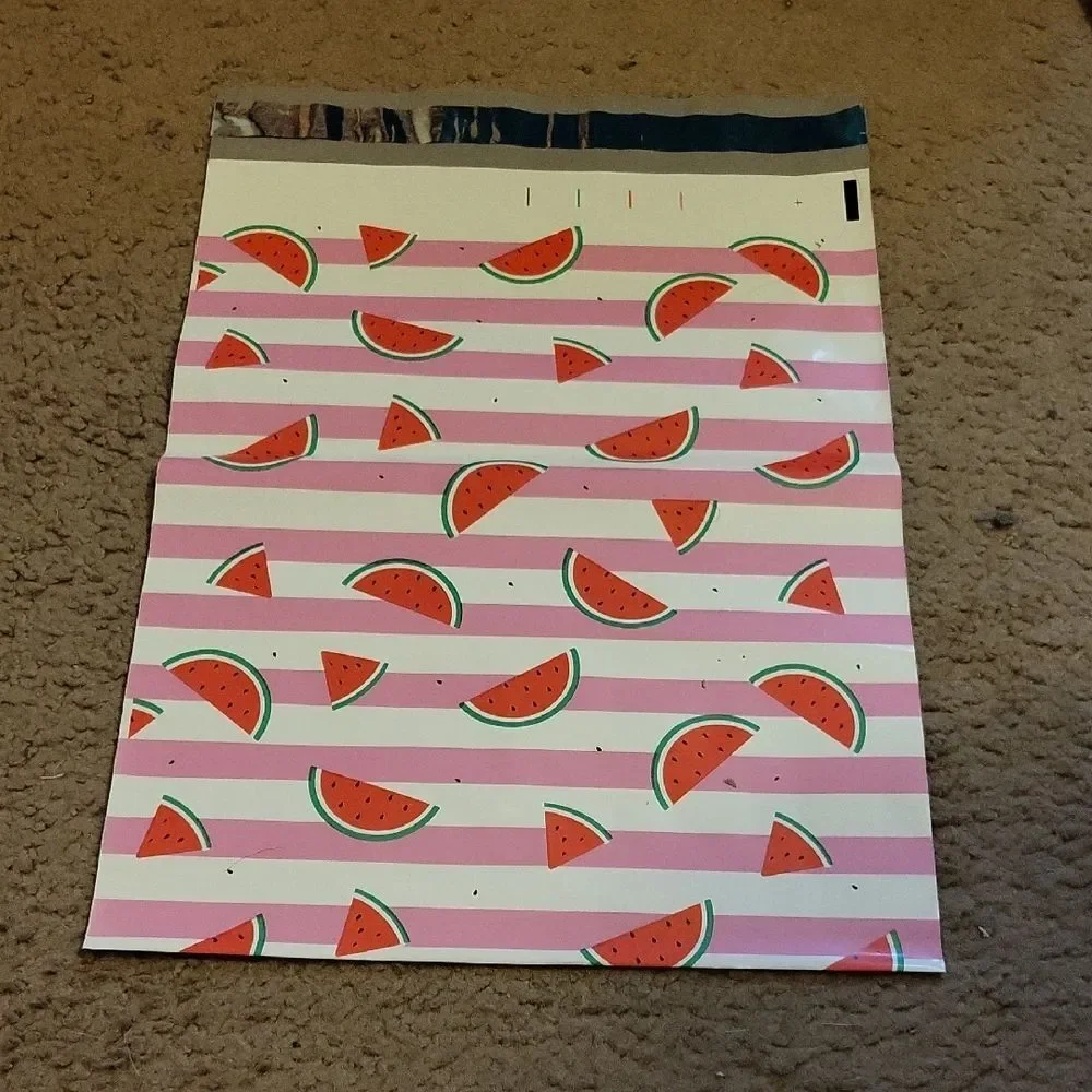 Watermelon Print Poly Mailers